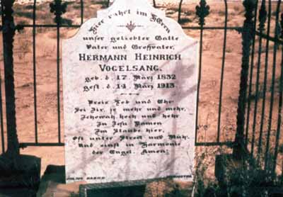 Vogelsang's grave